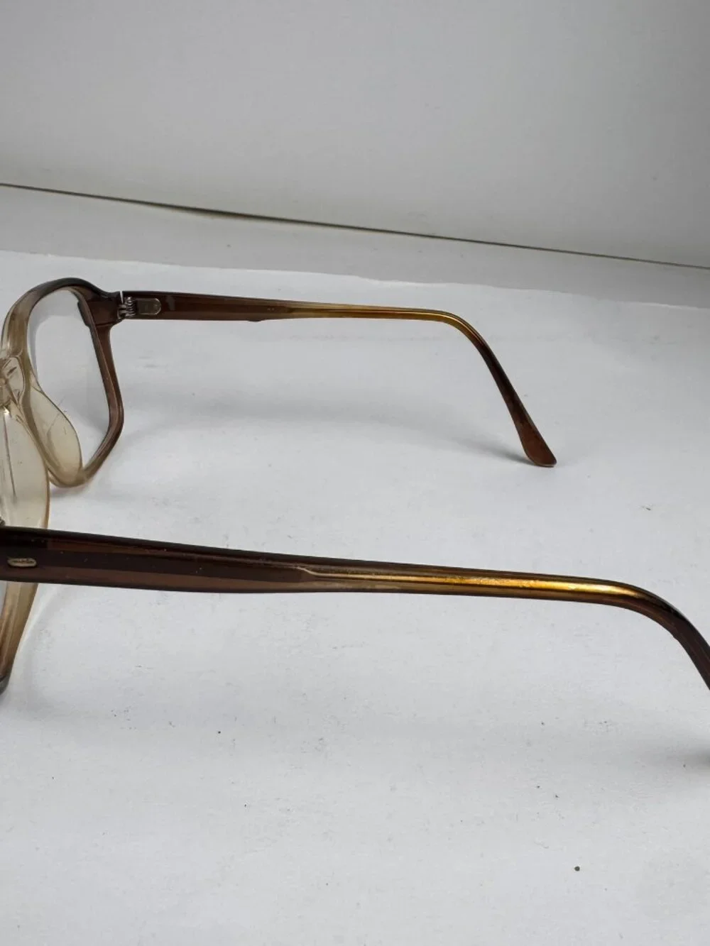 Vintage Brown Square Eyeglass Frame Optical Glasses 54-18-145 Unisex  frame only